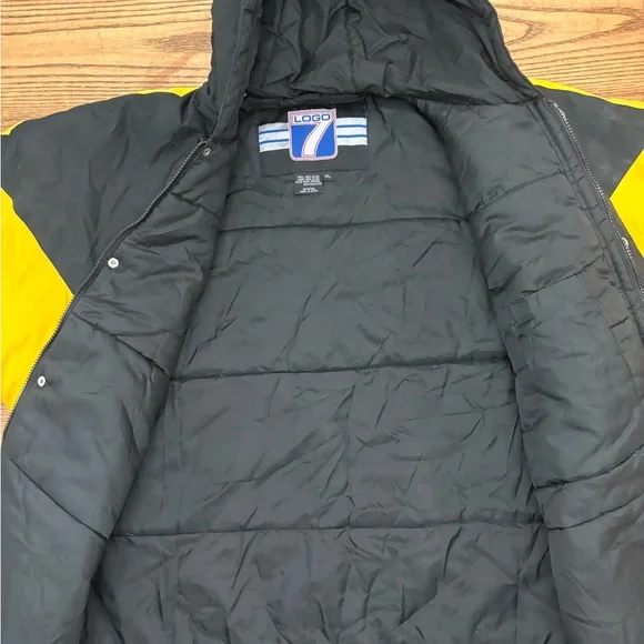 Vintage 90s Logo 7 Boston Bruins NHL Full Zip Hooded Jacket - Picture 6 of 11